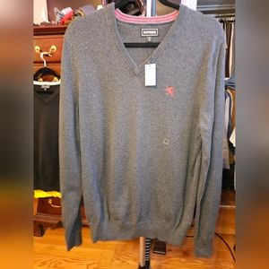 Express Mens Sweater Medium Gray